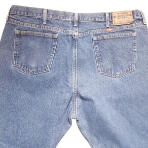 Wrangler Mens Jeans 44x30 Relaxed Fit Dark Wash Denim Cotton